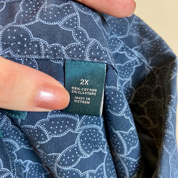 Perry Ellis Button Down Short Sleeve Shirt - Picture 5 of 7